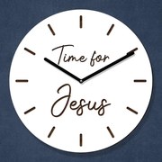 DUBLEZ | Kresťanské hodiny na stenu - Time for Jesus