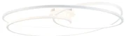 Stropné svietidlo biele 78 cm vrátane LED 3-stupňového stmievača - Rowin