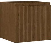 Mexen Rivel, kúpeľňová skrinka 50 cm, 1 zásuvka, drážkovaná, orech, 91A20-05047-1-BF86