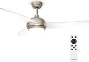 Klarstein Stropný ventilátor El Paso s osvetlením | 132 cm | 35 W | Tichý chod | Drevo