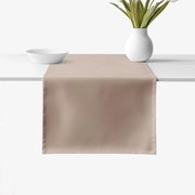 Goldea behúň na stôl 100% bavlnené plátno - kávový hnedý 35x180 cm