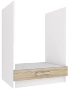 Kuchynská skrinka Belini spodná pre vstavanú rúru 60 cm dub sonoma bez pracovnej dosky TOR SDP60/0/WT/DS/0/F