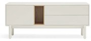 Biely TV stolík 140x56x40 cm Corvo – Teulat