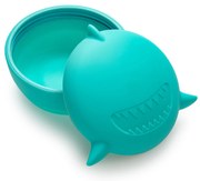 Silikónová škatuľka na desiatu s viečkom Žralok - 350 ml