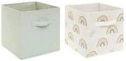 Úložný box Rainbow, sada 2ks, 29x29x29 cm, viacfarebná