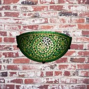 Morroco wall lampa s vypínačom Moon mozaika GREEN 30*17