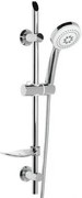 Aqualine Aqualine, SUNRA sprchová súprava s mydelničkou, posuvný držiak, chróm, 11444
