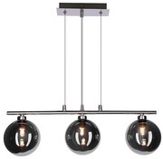 Luster na lanku SOMUL 3xG9/20W/230V dymovo čierny