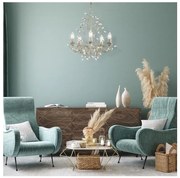 Searchlight 2495-5CR - Luster na reťazi ALMANDITE 5xE14/40W/230V