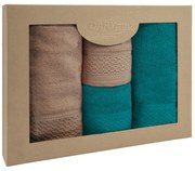 BAVLNENÉ UTERÁKY SOLANO SADA 2 KS 50X90 CM, 2 KS 70X140 CM VIACFAREBNÁ