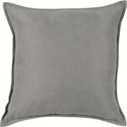 Dekoračný vankúš Bravo 45x45 cm, strieborný s lemom%