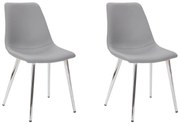 2x Stolička Hawaj CL-18062 | svetlo šedá