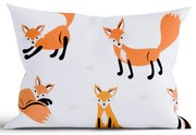 Bavlnená obliečka na vankúš Renforcé 40 × 60 cm - Líšky 02