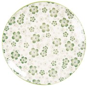 Zelený jedálenský tanier Martine - Ø 26 cm