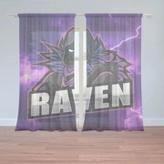 Sablio Záclony FORTNITE RAVEN Fialová búrka: 2ks 150x250cm