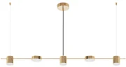 Toolight - LED závesné svietidlo APP929-5CP, zlatá, OSW-07008