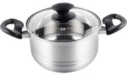 Lamart LEGER Nerezový hrniec LTB1810 180 mm 2,7 l so sklenenou pokrievkou, pr. 18 cm