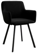 Jedálenská stolička AMELIA čierna