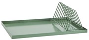 MADAM STOLTZ Kovový odkvapávač na riad Green minimalist