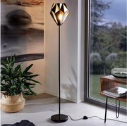Eglo 62838 - Stojacia lampa CARLTON PRO 1xE27/60W/230V čierna