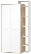 Šatníková skriňa P2D Rio-24 sonoma svetlý/biely