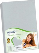 Bellatex Jersey prestieradlo Kamilka stredne sivá, 160 x 200 cm