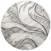 Koberec MATARA P176A sivý / antracitový kruh