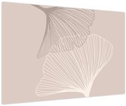 Obraz - Béžové listy N⁰2 (90x60 cm)