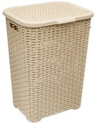 Kôš na bielizeň Katex 60 l rattan /béžový/