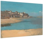 Obraz - Odilon Redon, Village by the Sea in Brittany, reprodukcia (70x50 cm)