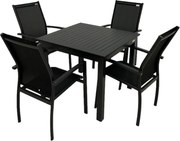 Doppler EXPERT ANTRACIT, stohovateľné kreslá, 4+1