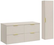 Koupelnová sestava Adele Cashmere se skříňkami 120 cm kašmírová