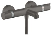 Hansgrohe Ecostat Comfort, termostatická vaňová batéria, čierna-chrómová kartáčovaná, HAN-13114340