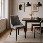 PROXIMA.store - Čalúnená jedálenska stolička BARI FARBA: sivá