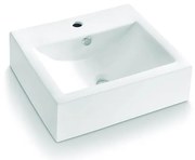 Bathco 0010 - Umývadlo na dosku BOLONIA 51x45,5 cm porcelán/biela