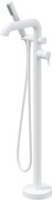 Deante Silia, voľne stojaca vaňová batéria s ručnou sprchovou súpravou, biela, DEA-BQS_A17M