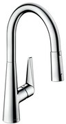 Drezová batéria Hansgrohe Talis s vyťahovacou spŕškou, 2 prúdy chróm 72817000