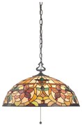 Elstead QZ-KAMI-P - Luster na reťazi Tiffany KAMI 3xE27/60W/230V