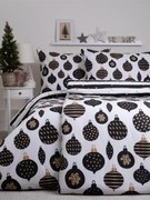 Vianočné bavlnené obliečky Renforcé – Zlaté Vianoce