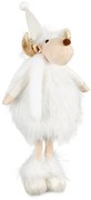 VIANOČNÁ FIGÚRKA REINDEER 42 CM BIELA