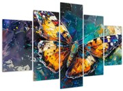 Obraz - Motýľ, olejomaľba (150x105 cm)