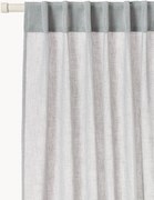 Priehľadné závesy's multifunkčným pásom Ibiza, 2 ks