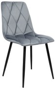 Jedálenská stolička MADISON zamatová, grafitová