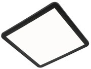 Stropné svietidlo čierne 40 cm vrátane LED 3-stupňového stmievača IP44 - Steve