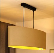 Duolla - Luster na lanku OVAL VEGAN 2xE27/15W/230V krémová