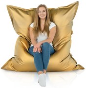 Sedací vak Gold – zlatý vankúš z ekokože 135x175 cm Veľkosť: XL