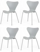 Sada jedálenských stoličiek CT-X7034 GREY, 4 ks