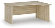 Kancelársky rohový pracovný stôl PRIMO WOOD, 1600 x 1200 mm, pravý, dub prírodný