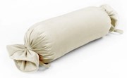Biante Zamatový vankúš valec bonbon Velvet Prémium SVP-003 Smotanový 15x40 cm