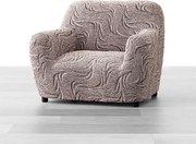 Bielastické poťahy BRILLANTE hnedé kreslo (š. 60 - 110 cm)